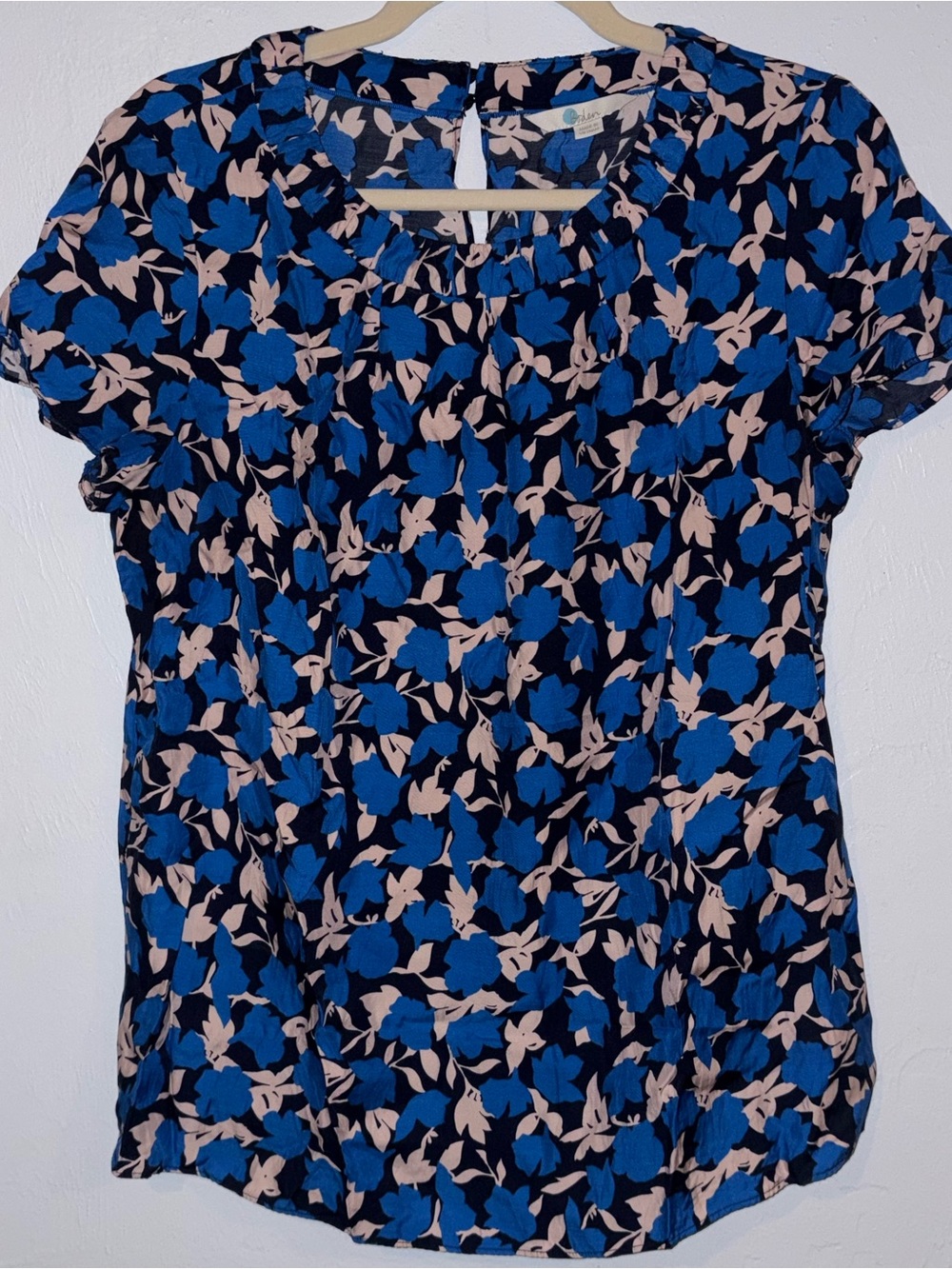 Boden Carey blouse featuring gathered neckline